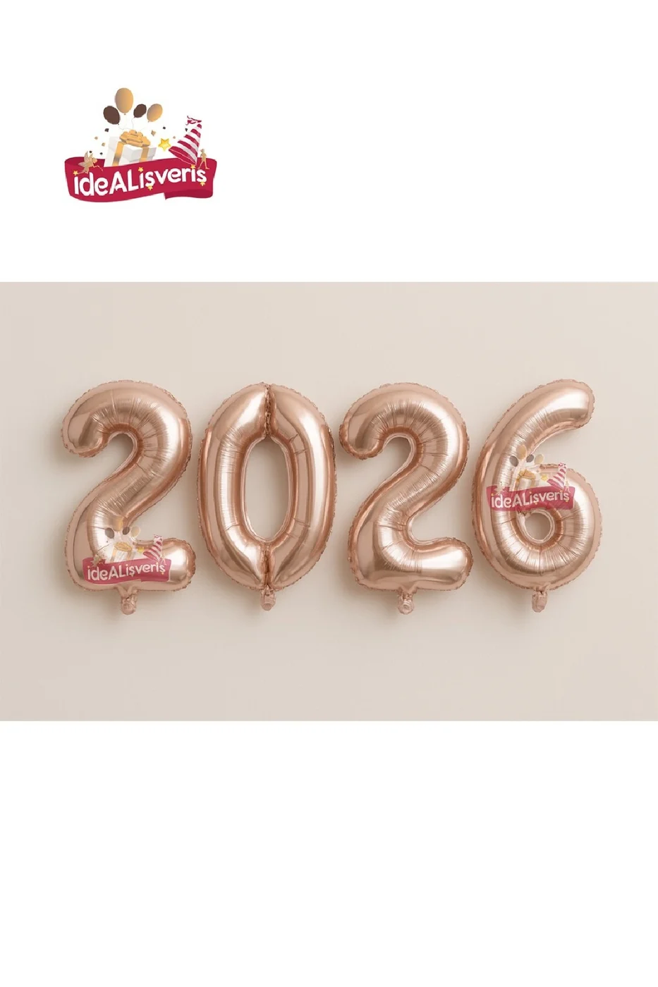 Yeni Yıl Büyük 2026 FolyoBalonları 34 İnç Mutlu Yıllar Süslemeleri Yılbaşı Arifesi Parti Malzemeleri gorsel 4