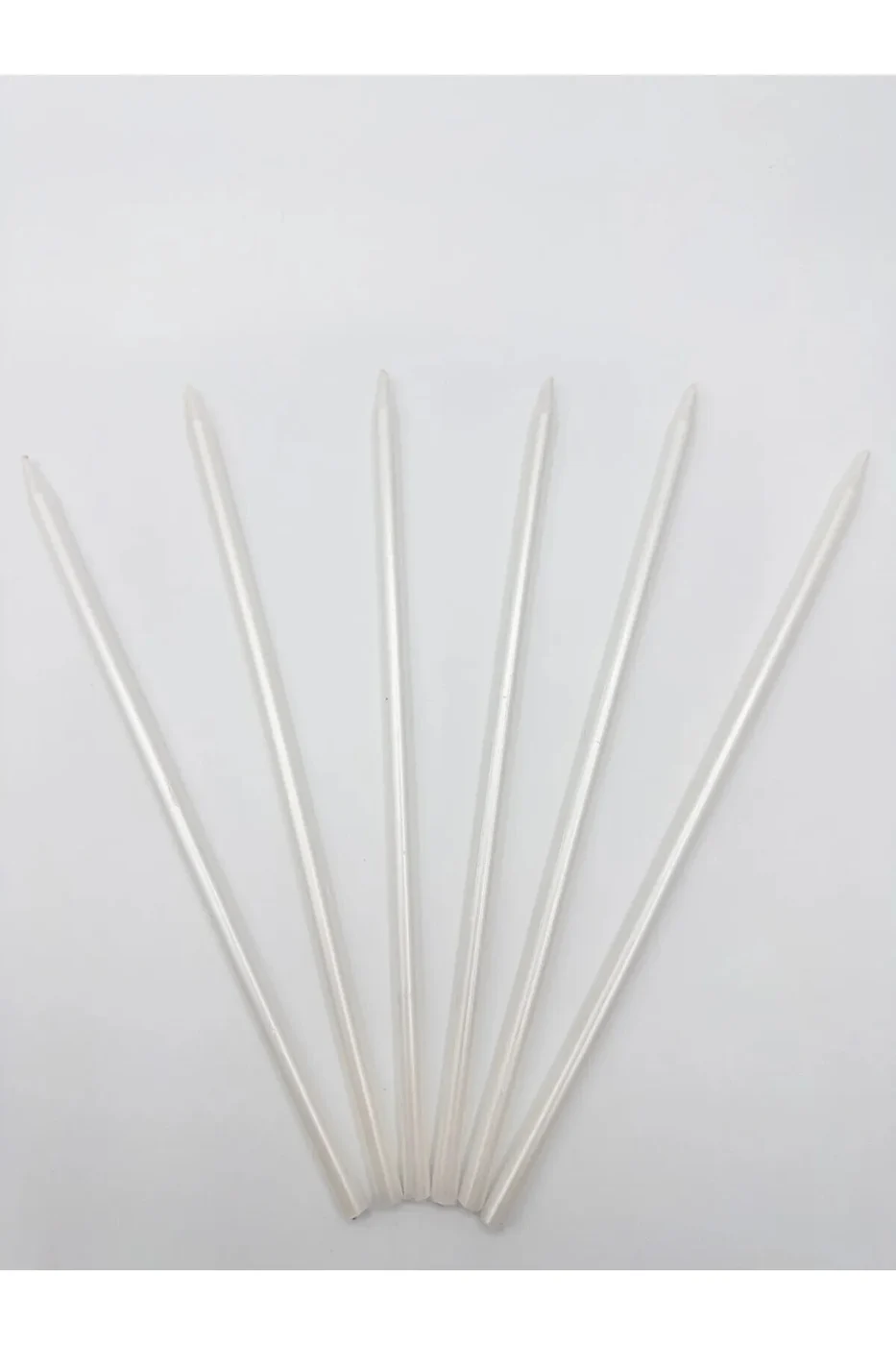 6 Adet 20 Cm Pasta Mumu,Slim Mumuınce Uzun Parti,nişan,düğün Ritüel Mumu gorsel 3