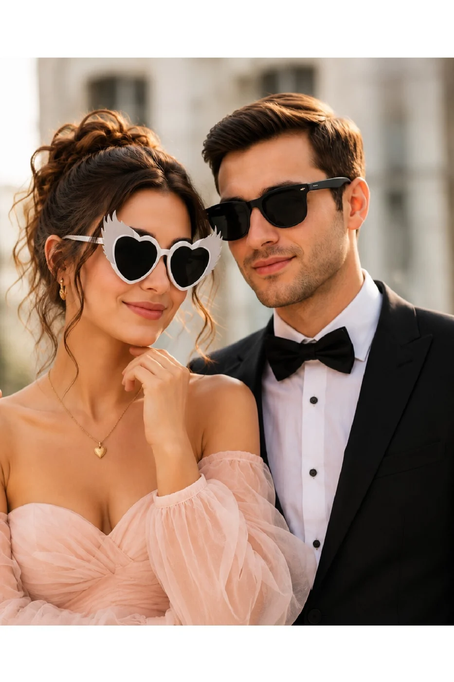 Wedding Mood Premium Düğün Gözlük Seti Düğün, Nişan, Bekarlığa Veda Fotoğraf Aksesuarı gorsel 4