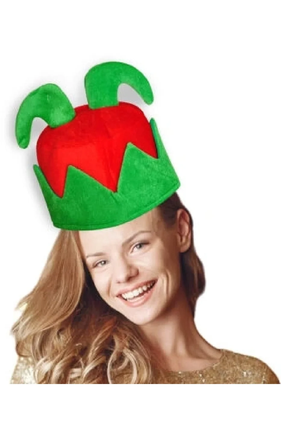 Yılbaşı Temalı Bez Şapka 25 cm gorsel 3