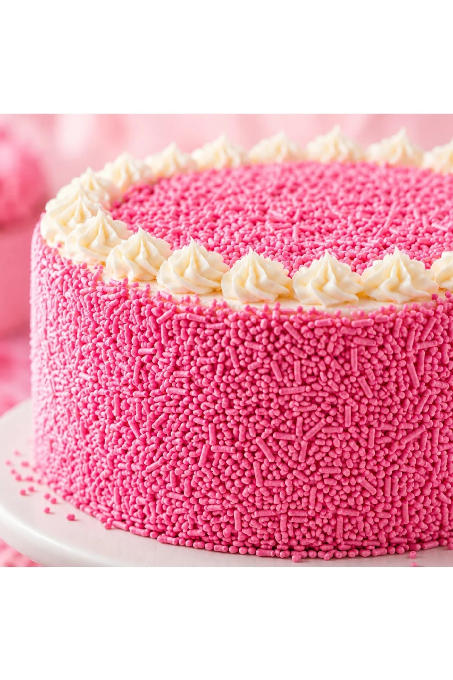 🌟 Pembe Granül Pasta Süsü 200 Gr | Pasta, Cupcake, Donut, Kurabiye ve Tatlı Süsleme Şekeri gorsel 5