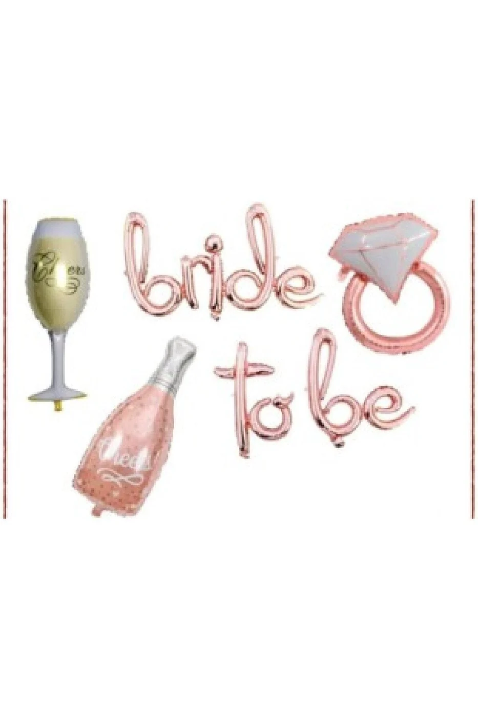 Bekarlığa Veda Setleri Bride To Be Balon Seti Rose Balon gorsel 2