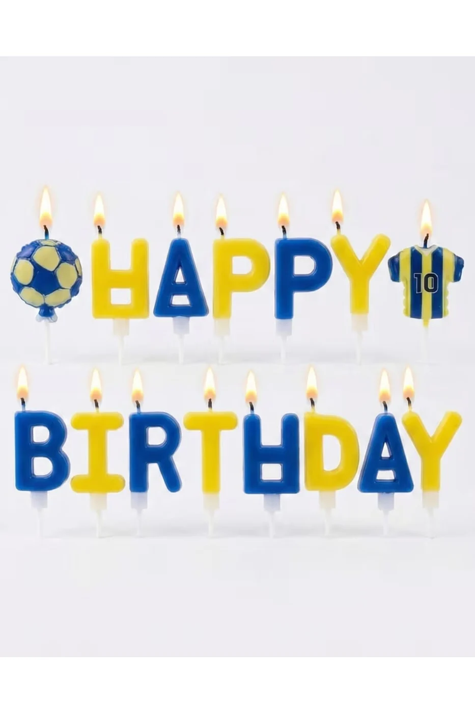 SARI LACİVERT TARAFTAR HAPPY BİRTHDAY MUM SETİ gorsel 3