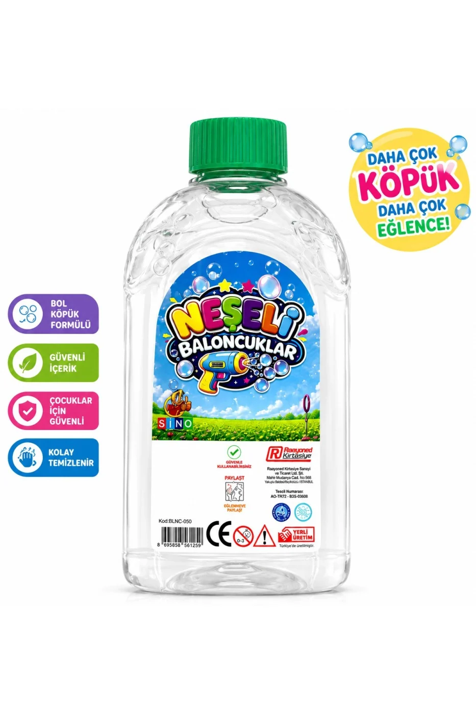500ml Kaliteli Formül Baloncuk Sıvısı Likiti Köpük Tabancası Baloncuk Suyu gorsel 2