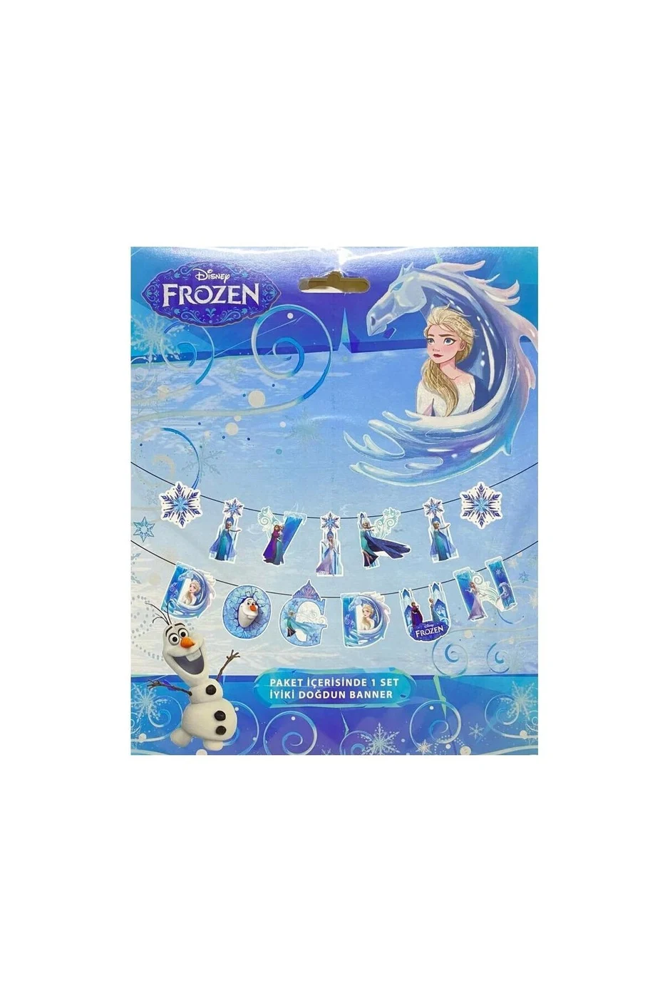 Elsa Prenses İyi Ki Doğdun Karakterli Uzar Yazı gorsel 3