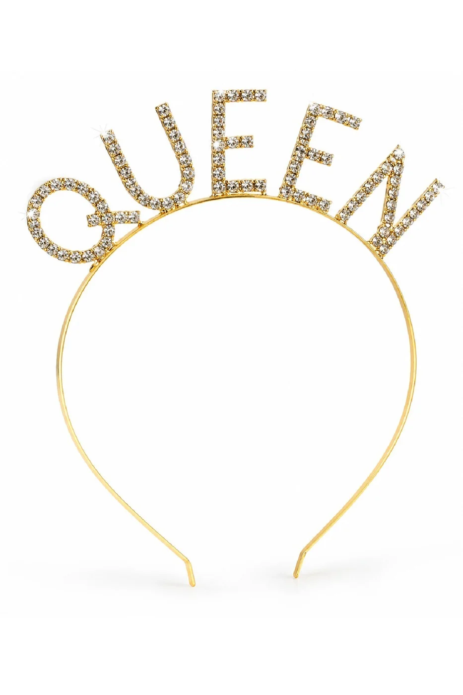Queen Taşlı Taç Gold – Bekarlığa Veda & Doğum Günü Parti Tacı